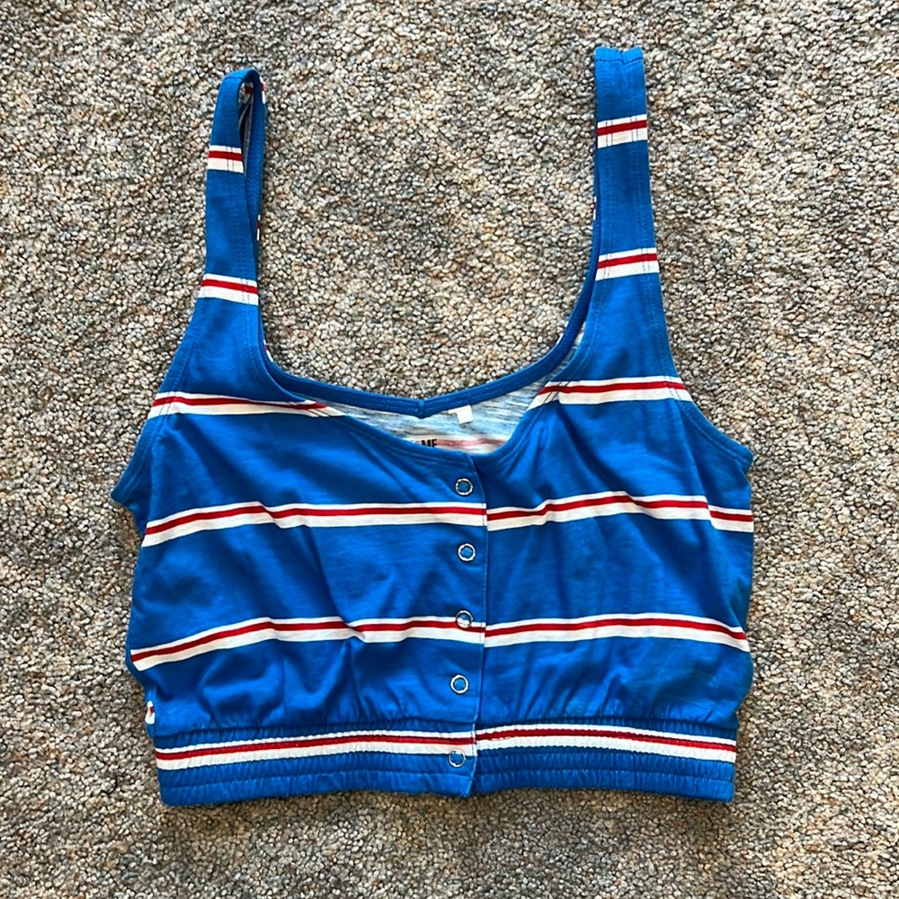 Red white and blue tank